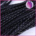 PU cord,Factory direct sale 4mm PU braided cord round 4 strands woven